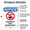 Signmission Fragrance Free Environment, 7 in W x Rectangle, Plastic OS-2PACK-NS-P-710-V-12909 - alternate 6